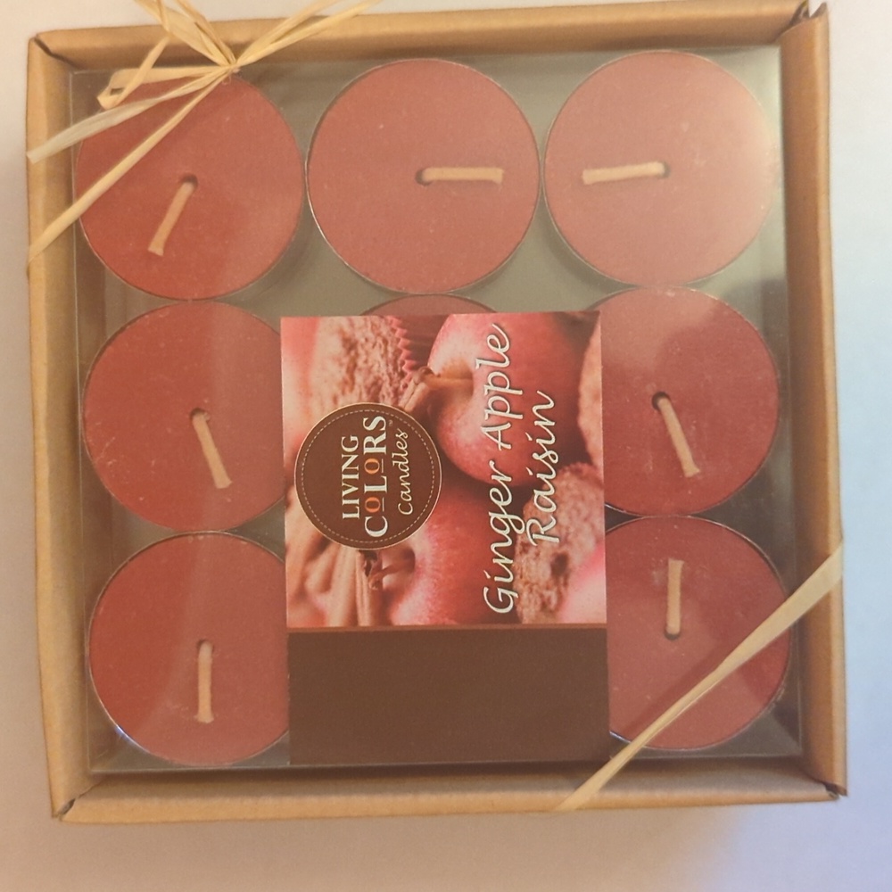Ginger Apple Raisin 27 pk Tealight Candles